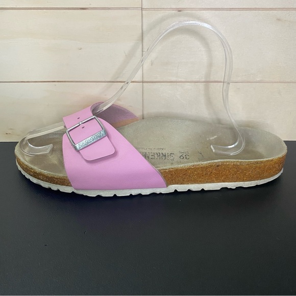 Birkenstock Madrid Sandals Pink Women's Size 8 Shoes EU39 Bikro-Flor Slides - Picture 4 of 10